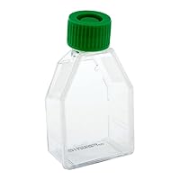 Celltreat 229320 Tissue Culture Treated Flask, Plug Seal Cap, Sterile, 25mL Capacity, 12.5cm2 Size (Case of 200)