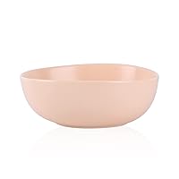 Stone Lain Delilah 6-inch Bowl 6-Piece Dish Set, Porcelain, Pastel Orange