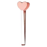 Food Tongs, Heat Resistant, Rust Proof, Dishwasher Safe, Cute Small Tongs for Cooking (Pink Heart Shape)