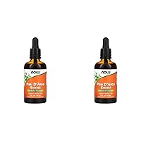 NOW Supplements, PAU D'Arco Extract Liquid with Dropper, Free Radical Scavenger*, 2-Ounce (Pack of 2)
