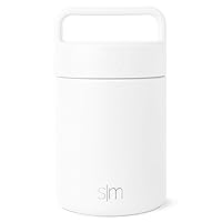 Simple Modern Food Jar Thermos for Hot Food | Reusable Stainless Steel Vacuum Insulated Leak Proof Lunch Storage for Smoothie Bowl, Soup, Oatmeal | Provision Collection | 12oz | Winter White