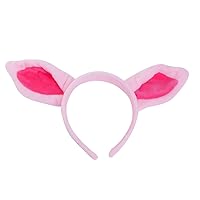 TopTie Plush Animal Headbands for Halloween Decorations, Ear Horn Hair Hoop for Kid & Adult, Birthday Dress-Up Party Supplies