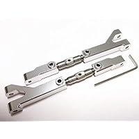 Aluminum Front or Rear Adjustable Upper Arms-1PR Set Silver for HPI#85066 85067 HPI 1/8 Savage Flux X XL 4.6 5.9