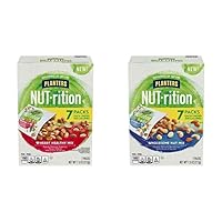Bundle of PLANTERS NUT-rition Heart Healthy Mix with Walnuts, 7.5 oz Box + PLANTERS NUT-rition Wholesome Nut Mix,with Cashews, Almonds, 7.5 oz Box