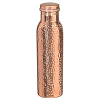 Devyom A Leak Proof Ayurvedic Pure Copper Hammered Vessel (30 Oz) With Lid- Drink More Water, Lower Your Sugar Intake And Enjoy The Health Benefits Immediately