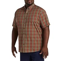 Harbor Bay by DXL Men's Big and Tall Easy-Care Medium Plaid Sport Shirt