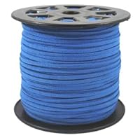 Faux Leather Suede Beading Cord (Royal Blue, 10 ft)