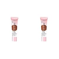 L’Oréal Paris Skin Paradise Water-infused Tinted Moisturizer with Broad Spectrum SPF 19 sunscreen lightweight, natural coverage up to 24h hydration for a fresh, glowing complexion, Deep 03, 1 fl oz