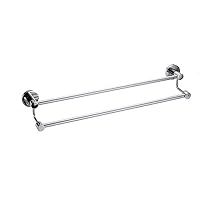 Towel Racks，Double Tea Towel Holder for Hanging Over The Kitchen Cupboard Door - Towel Rack - Also Suitable As a Bath Towel Holder - Stainless Steel Wall Mounted