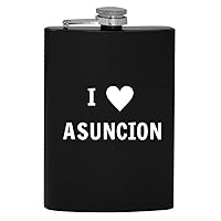 I Heart Love Asuncion - 8oz Hip Drinking Alcohol Flask