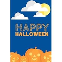 Happy Halloween: Composition Halloween Notebook, 100 Lined Pages (Halloween Books for Kids)