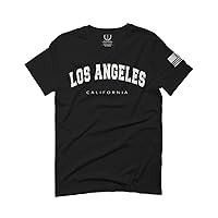 VICES AND VIRTUES Los Angeles California Cali LA Retro Fonts for Men T Shirt