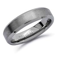 4mm Titanium Ring Wedding Bands for Men and Women Personalized Titanium Ring Skinny Ring Sizes 4-13 TRB067