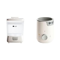 Tommee Tippee Steridryer Electric Steam Sterilizer and Dryer for Baby Bottles and Accessories & Easiwarm Bottle Warmer, Warms Baby Feeds to Body Temperature in Minutes