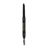 Arches & Halos Angled Brow Shading Pencil - Dual Ended Pencil and Brush with Highly Pigmented Color - Define, Detail and Build Brows - Vegan and Cruelty Free Makeup - Warm Brown, 0.012 oz