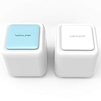 WAVLINK Mesh WiFi System, WiFi Router and Extender Replacement, Whole Home Coverage up to 6000 sq. ft, Dual-Band 2.4G 300Mbps+ 5G 867Mbps, 4X Gigabit Port, Parental Controls, Touchlink - 2 Pack