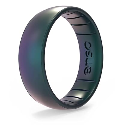 Enso Rings Classic Legend Silicone Ring - Made in The USA - an Ultra Comfortable, Breathable, and Safe Silicone Ring - Men's and Women's Silicone Wedding Ring