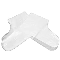 100 Counts Plastic Foot Covers and Hydrating Beauty Feet Masks,Disposable Foot Covers Moisturizer Socks,Foot Moisturizing Socks Plastic Foot Covers for Dry Cracked Feet, Toes, and Callus