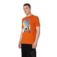 A｜X ARMANI EXCHANGE Men's Regular Fit Brooklyn Bridge Graphic Tee