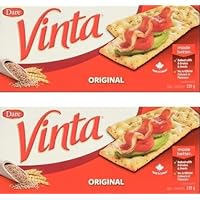 Vinta Crackers, Original – Delicious Bold Taste of 8 Grains and Seeds, 250g/8.8oz, 2-Pack {Imported from Canada}