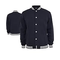 Varsity Letterman bomber style Jacket All Body Dark blue Wool Customize your choice logo football, baseball, college jacket