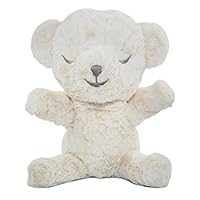 SNOObear White Noise Machine - Cry-Activated Plush Baby Sleep Soother - Cream