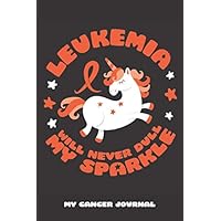 Leukemia Will Never Dull My Sparkle Journal | 6 x 9 Inch | 120 Pages | Blank Lined Paperback Notebook to Write In