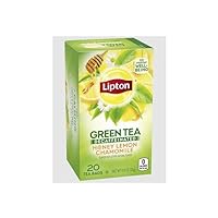 Tea Bags, Green Tea, Decaf Tea, Honey Lemon 20 Count (Pack of 6)