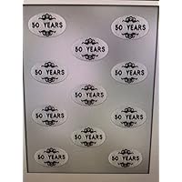 OVAL 50 YEARS MINT CHOC MOLD (LSL) MOLD Chocolate Candy anniversary fifty