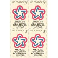 American Revolution Bicentennial Sheet of 4 x 8 Cent US Postage Stamps Scot 1432