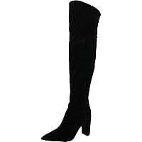 Nine West Womens Daser 2 Faux Suede Wide Calf Over-The-Knee Boots