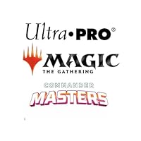 Ultra PRO - Commander Masters White Stitched Card Playmat for Magic: The Gathering ft. Pop Art Collage, Protect Your Gaming and Collectible Cards During Gameplay, Use as Oversized Mouse Pad, Desk Mat