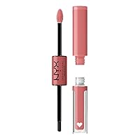 Shine Loud, Long-Lasting Liquid Lipstick with Clear Lip Gloss - Cash Flow (Light Dusty Rose)