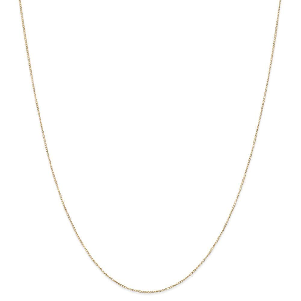 14k Gold .42 mm Carded Curb Chain Necklace - Length Options: 13 16 18 20 24