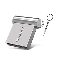 Mini USB Flash Drive Pen Drive USB 2.0 Pendrive Memory Stick with Key Ring 8GB,Silver,1pc