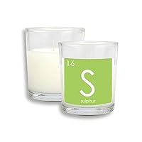 Chestry Elements Period Table Chalcogens Element Sulphur S White Candles Glass Scented Incense Wax