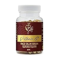 MENT Vitamin E Oil & Aloe Vera Oil In Serum For Face Soft-gel Facial Application Capsule (60 capsules) (Bronze)