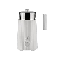 Alessi Plissé Multifunction Milk Frother/Jug White
