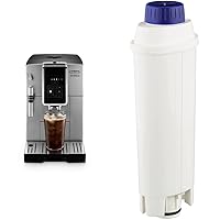 De’Longhi ECAM35025SB Dinamica Fully Automatic Coffee and Espresso Machine, with Premium Adjustable Frother & 5513292811 Water Filter, Pack of 1, White