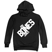 An popular American professional mixed martial artist jon bones jones Logo Black Hooded Sweatshirt