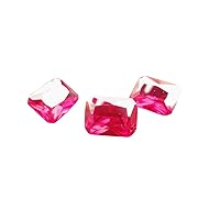 3x5mm to 12x16mm AAA Grade Octagon Ruby Pink Color Cubic Zirconia, Synthetic Ruby Pink Diamond Transparent Loose Stone Supplies Zircon for jewellry making