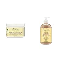 SheaMoisture Jamaican Black Castor Oil Leave In Conditioner For Damaged Hair 100% Pure To Soften & Conditioner 100% Pure Jamaican Black Castor Oil to Intensely Smooth and Nourish Hair