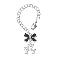 Three Lucky 7s - Black Bow Charm Accessory for Tumblers and Thermal Cups