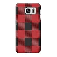 R2931 Red Buffalo Check Pattern Case Cover for Samsung Galaxy S7