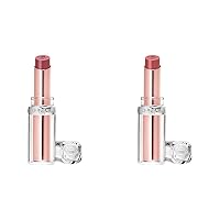 L'Oreal Paris Glow Paradise Hydrating Balm-in-Lipstick with Pomegranate Extract, Mulberry Bliss 0.1 Oz and Nude Heaven 0.1 Oz