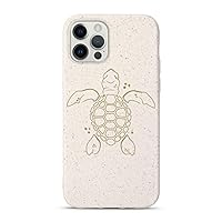 Biodegradable case Compatible with iPhone 12 pro, Eco-Friendly case Compatible with iPhone 12, Ocean Turtle Phone case (iPhone 12/12 Pro)