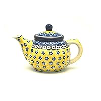Polish Pottery Teapot - 14 oz. - Sunburst