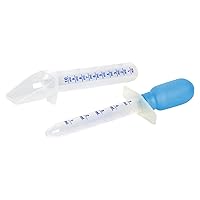 Ezy Dose Kids Oral Liquid Medicine Dropper and Spoon Kit, for Baby & Toddler, 5mL/1 TSP Capacity, Calibrated, Colors May Vary, 2 Piece Set, Made in The USA (Pack of 4)
