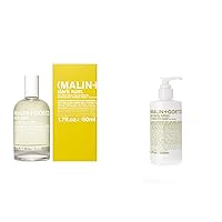 Malin + Goetz Bundle of Dark Rum Eau De Parfum and Rum Hand + Body Wash 8.5 Fl oz – Dark & Spicy Aroma Fragrance Scent and Rum soothing hydrating lotion, Natural ingredients