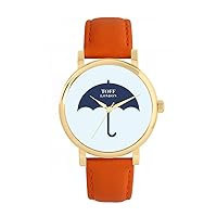 Blue Umbrella Watch 38mm Case 3atm Water Resistant Custom Designed Quartz Movement Luxury Fashionable